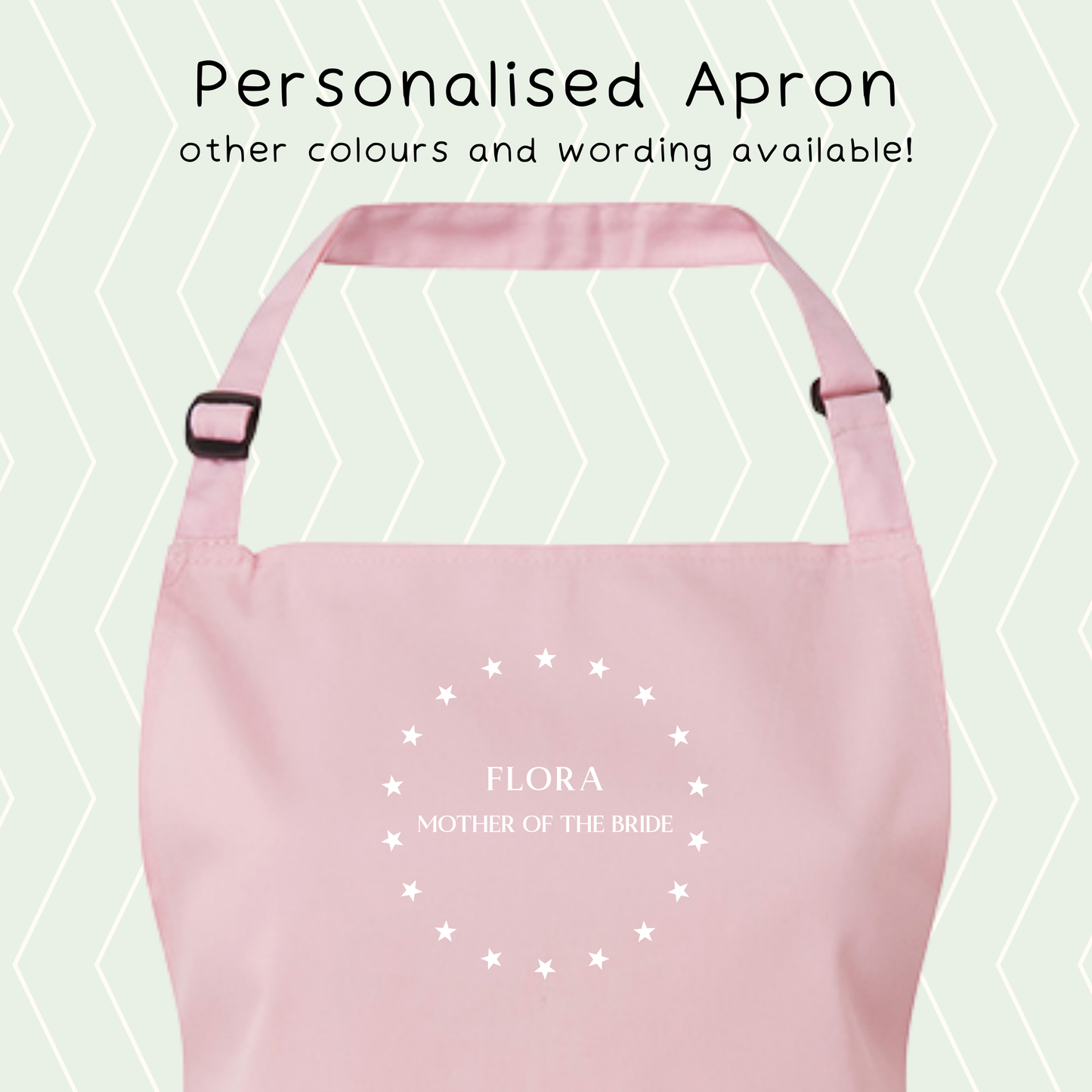 Personalised Wedding Party Apron