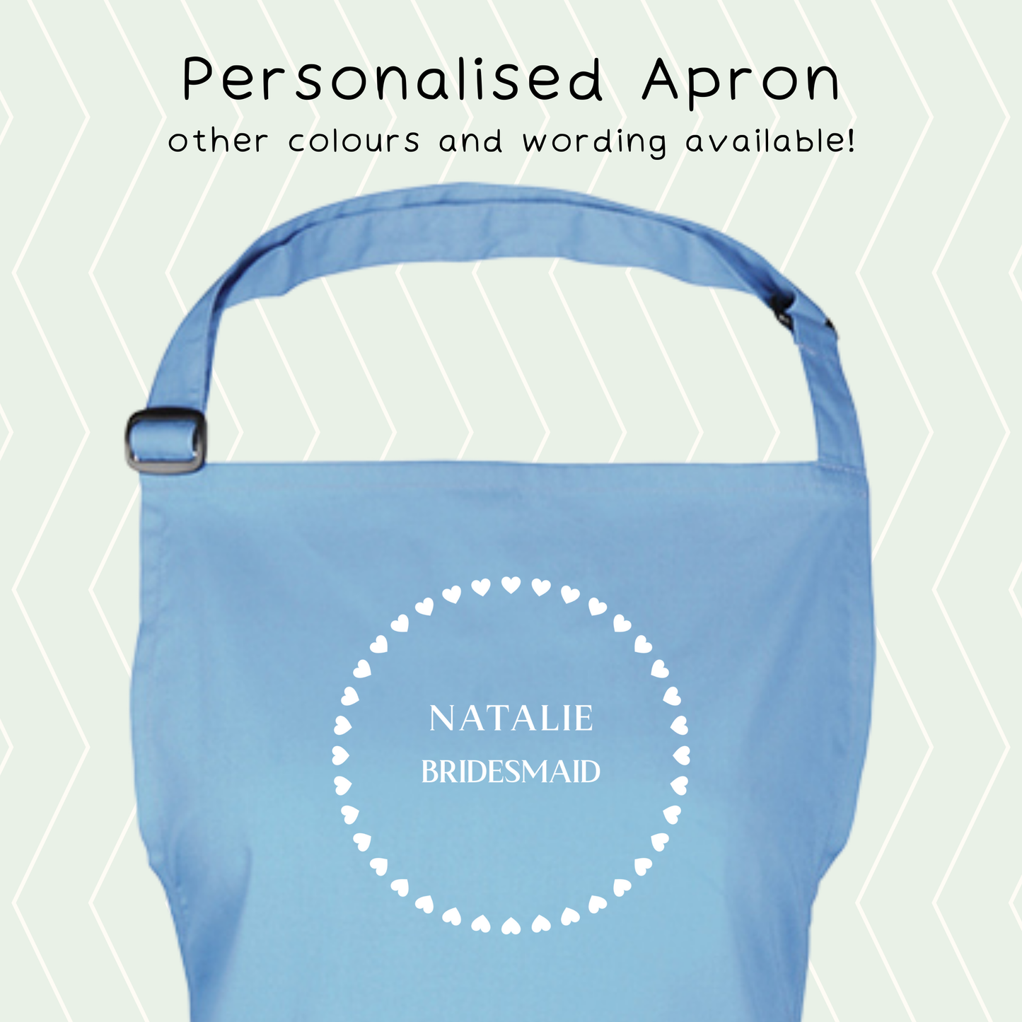 Personalised Wedding Party Apron