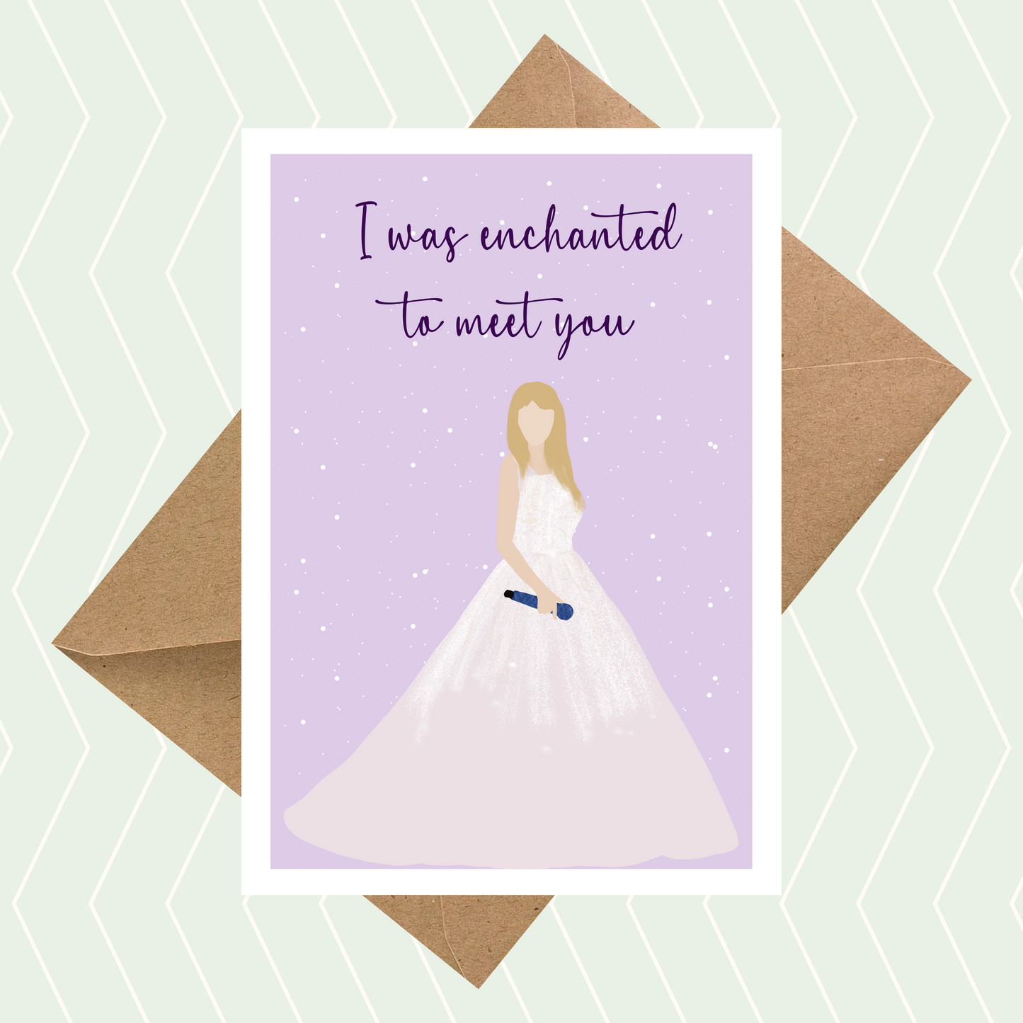 Taylor Swift Inspired, I was Enchanted to Meet You Card