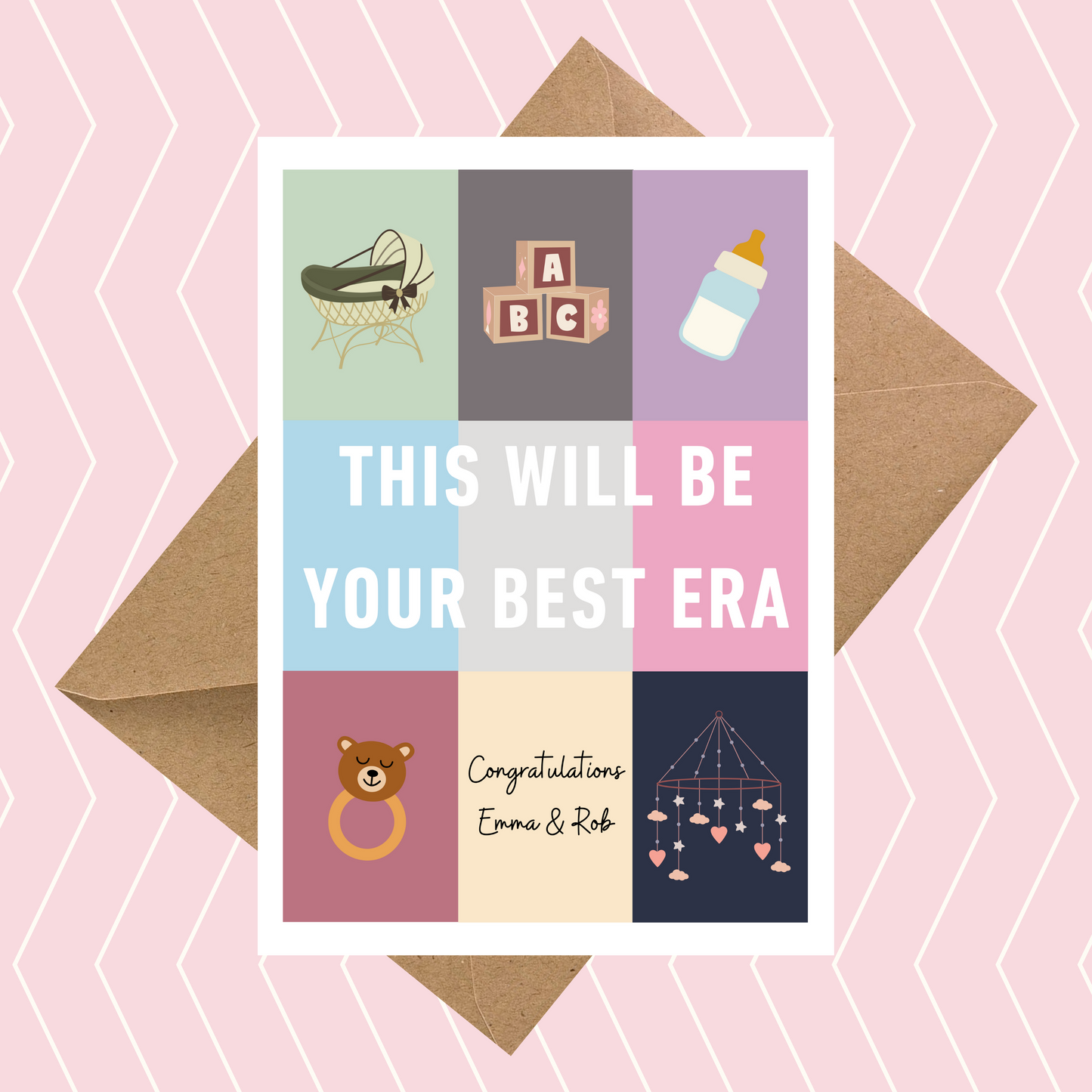 Personalised Taylor Swift Inspired This Will Be Your Best Era New Parents Card