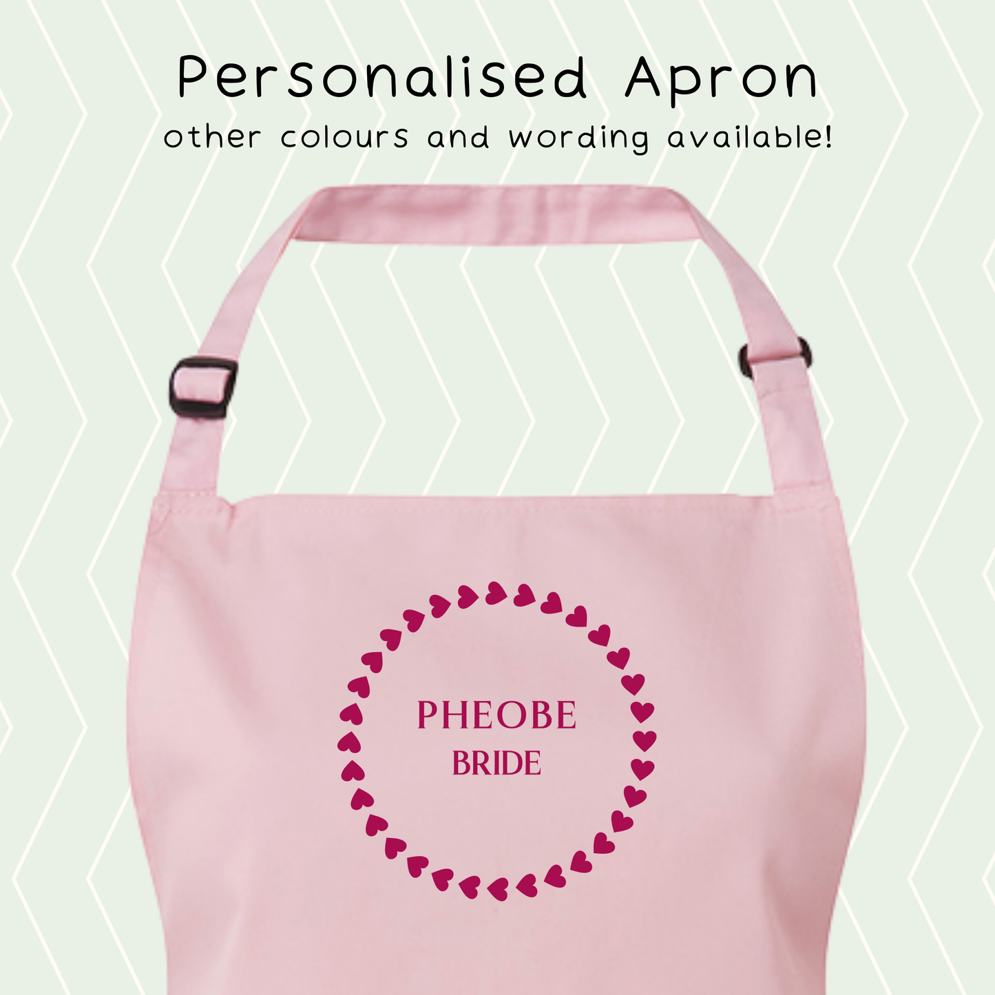 Personalised Wedding Party Apron