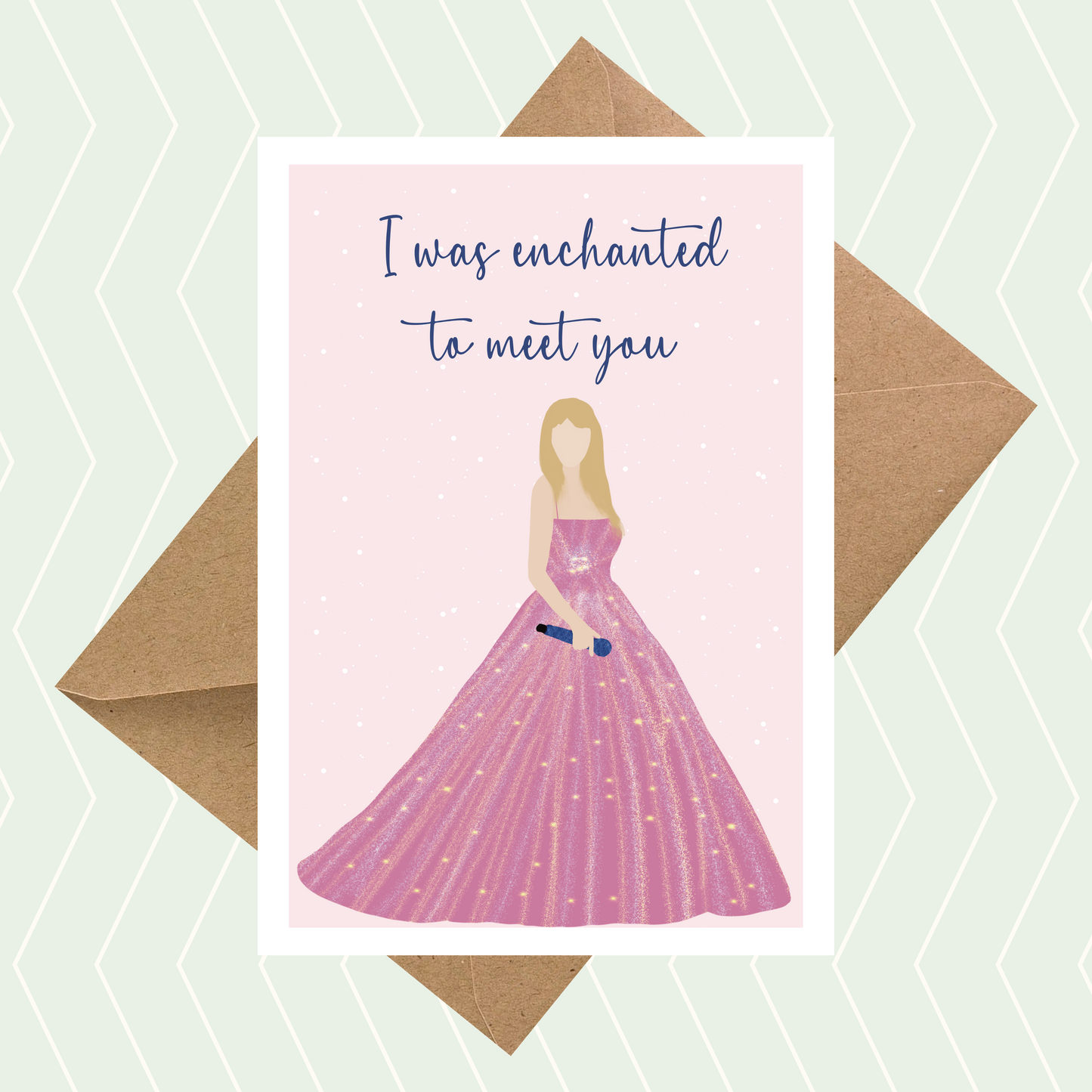 Taylor Swift Inspired, I was Enchanted to Meet You Card