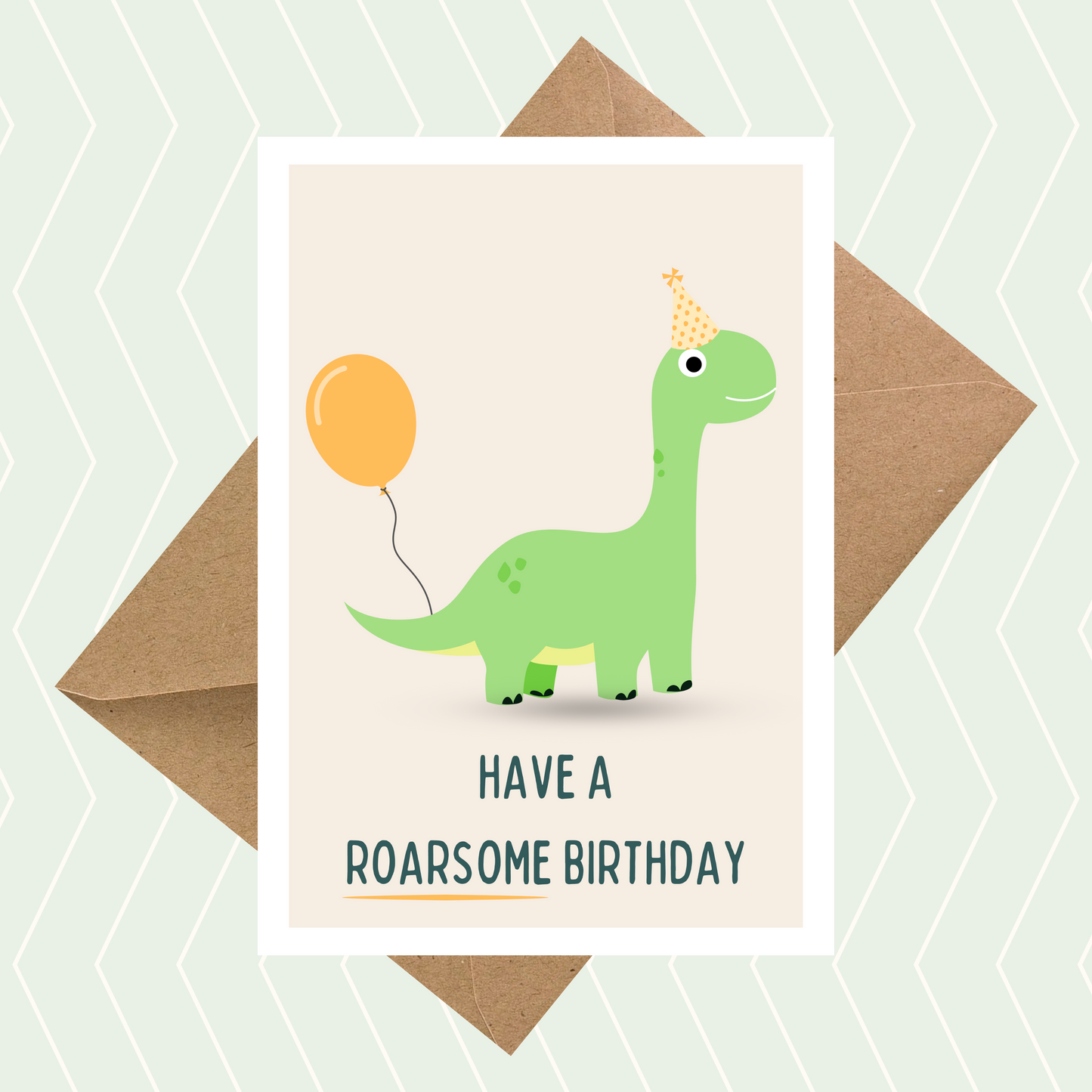 Have a Roarsome Birthday Dinosaur Card
