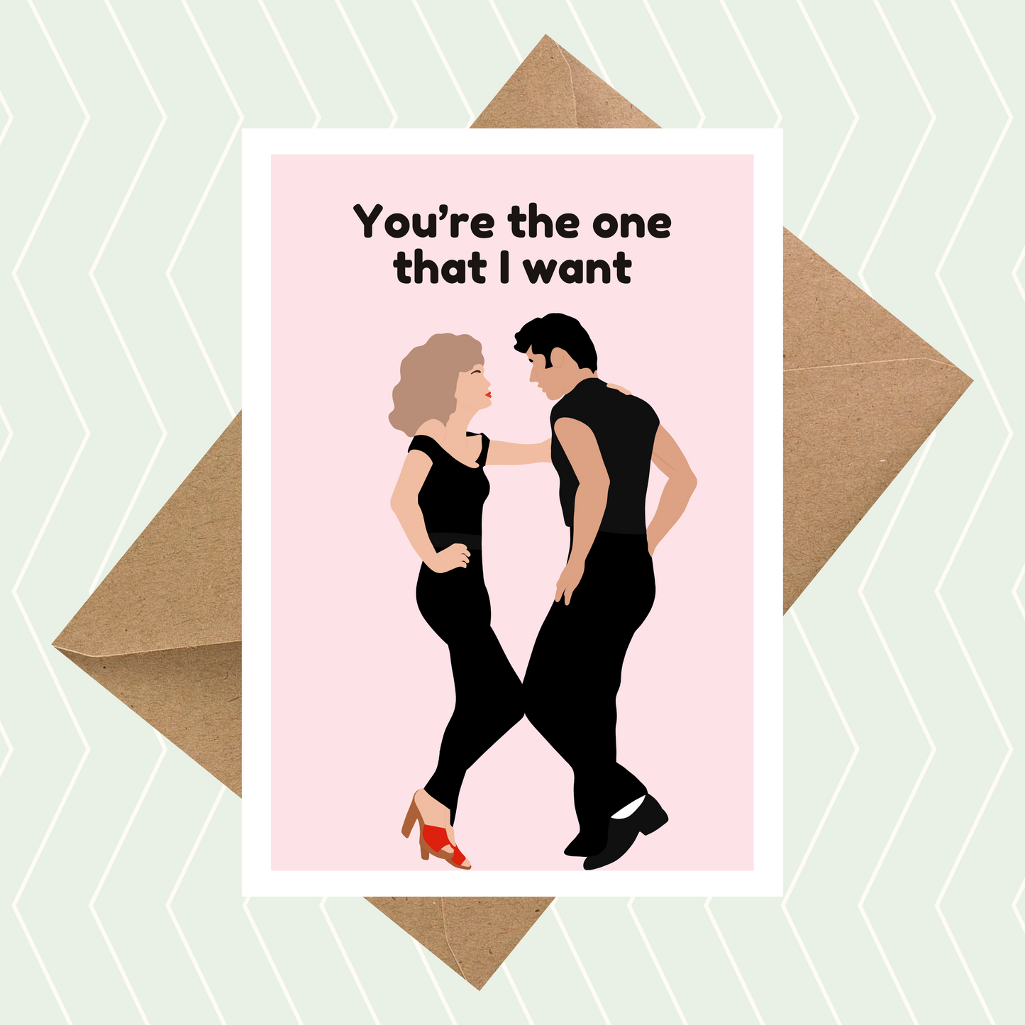 You're The One That I Want Grease Card