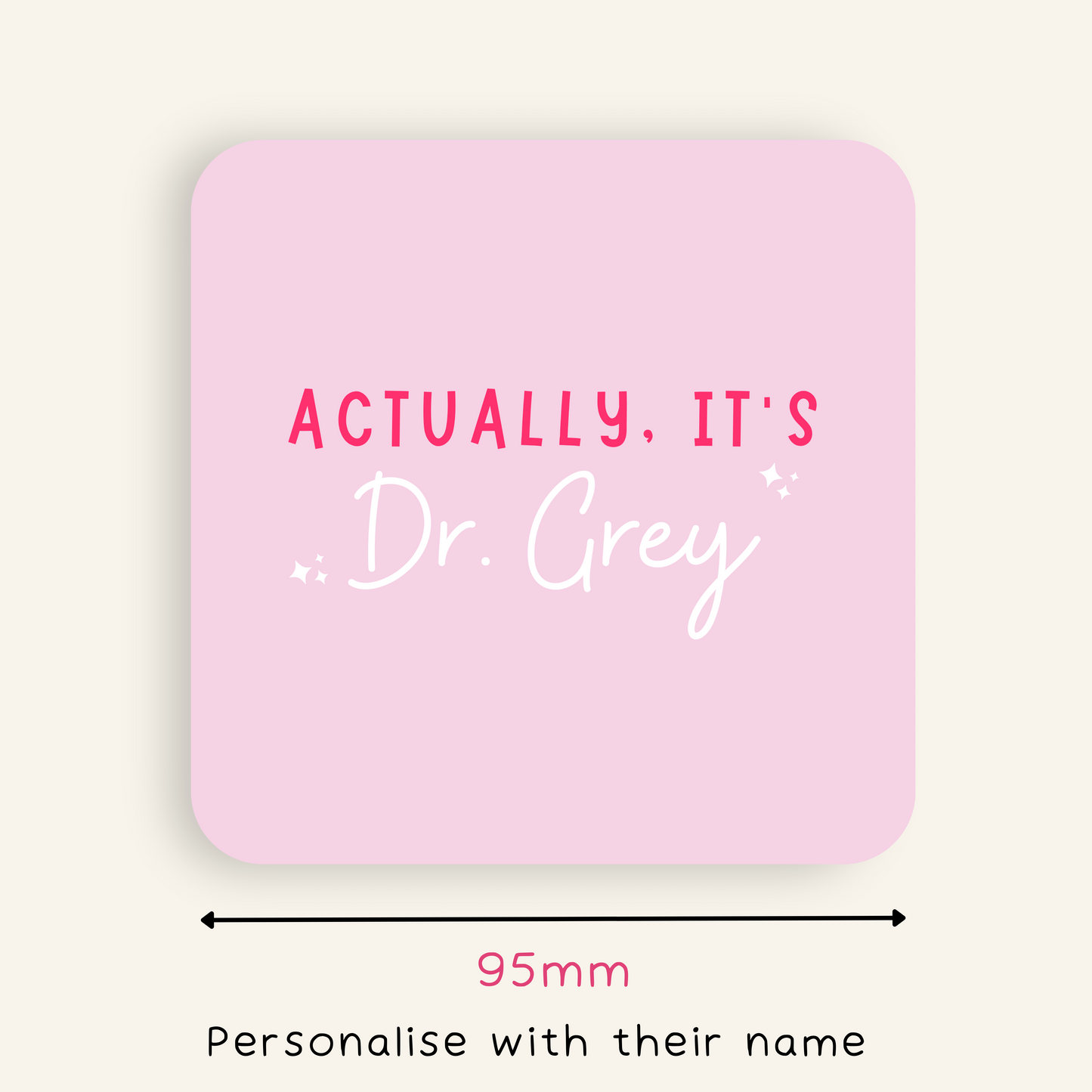 Personalised Actually It's Dr Coaster