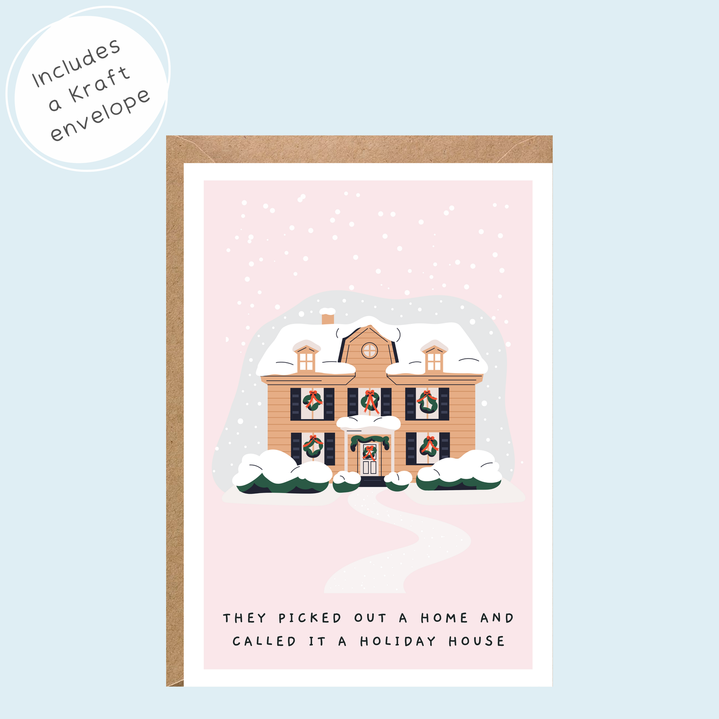 Taylor Swift Inspired Holiday House Christmas Card