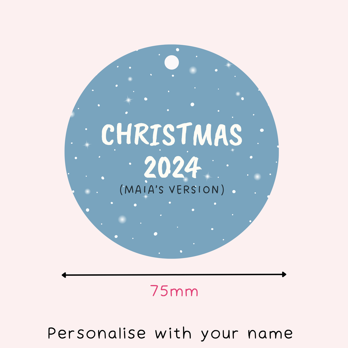 Personalised 1989 (Taylor's Version) Christmas Decoration