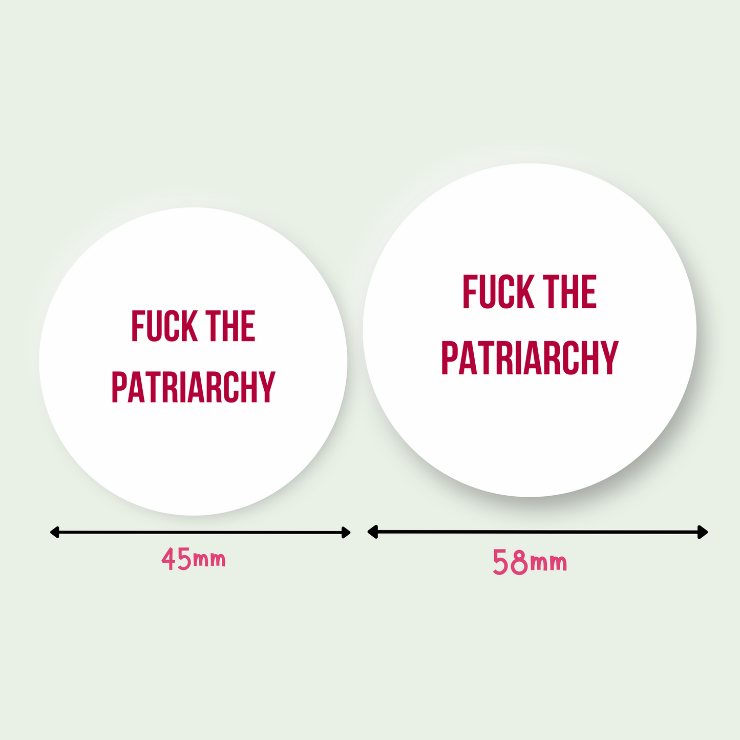 Fuck the Patriarchy Badge