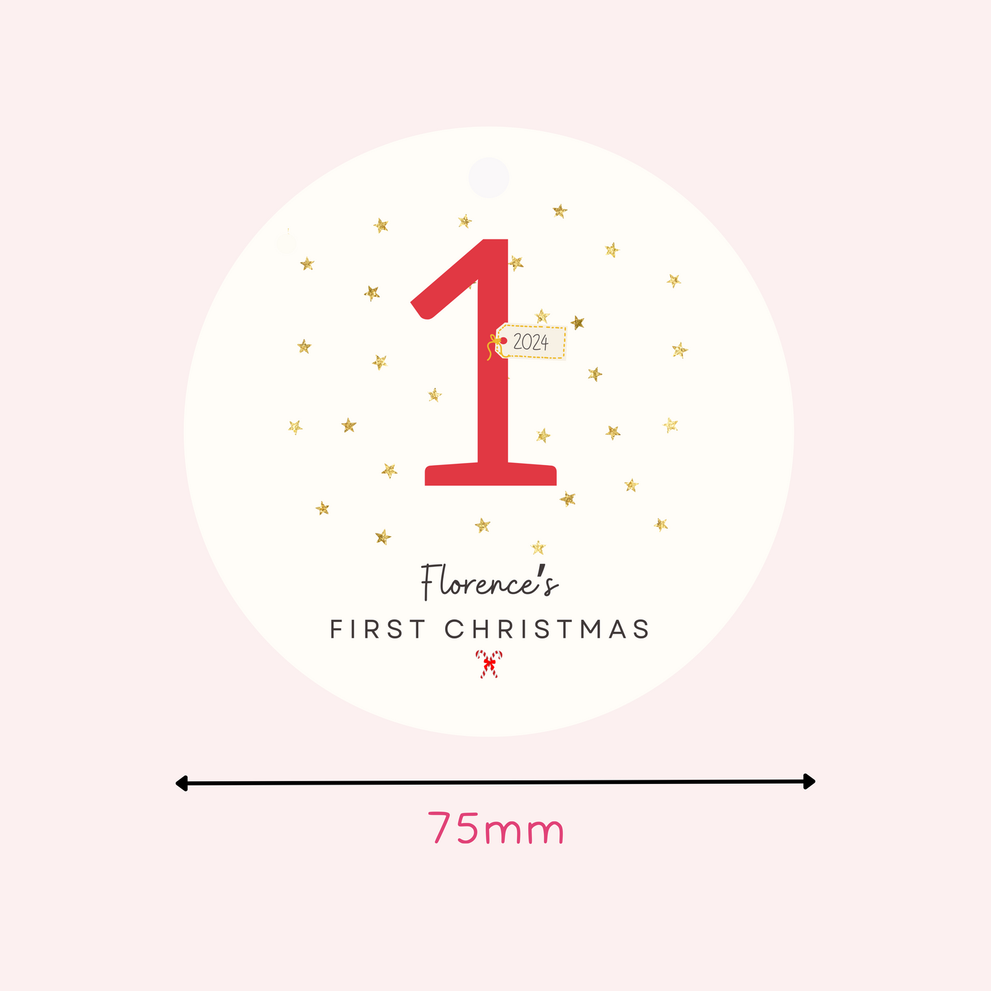 Personalised First Christmas Decoration