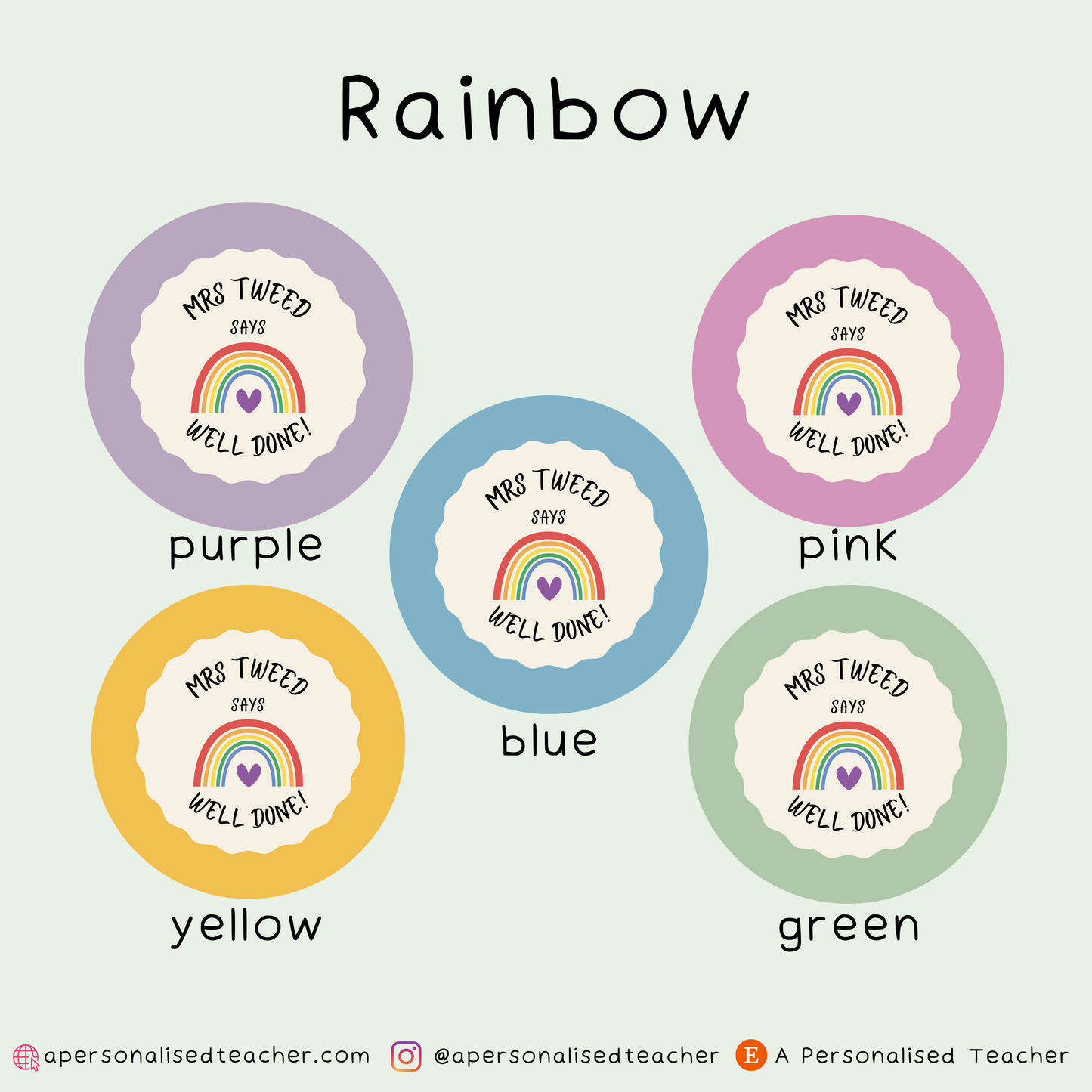Personalised Teacher Stickers