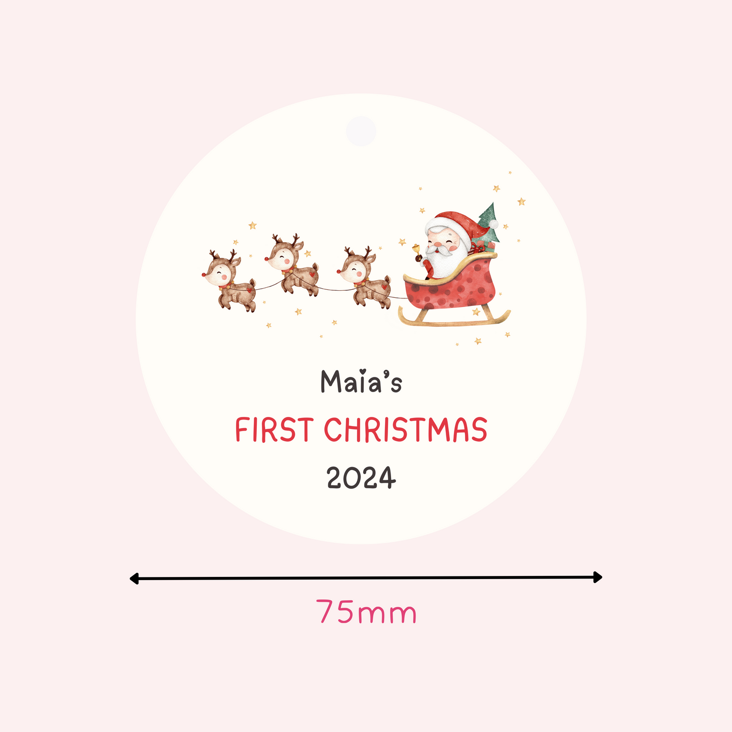Personalised First Christmas Decoration