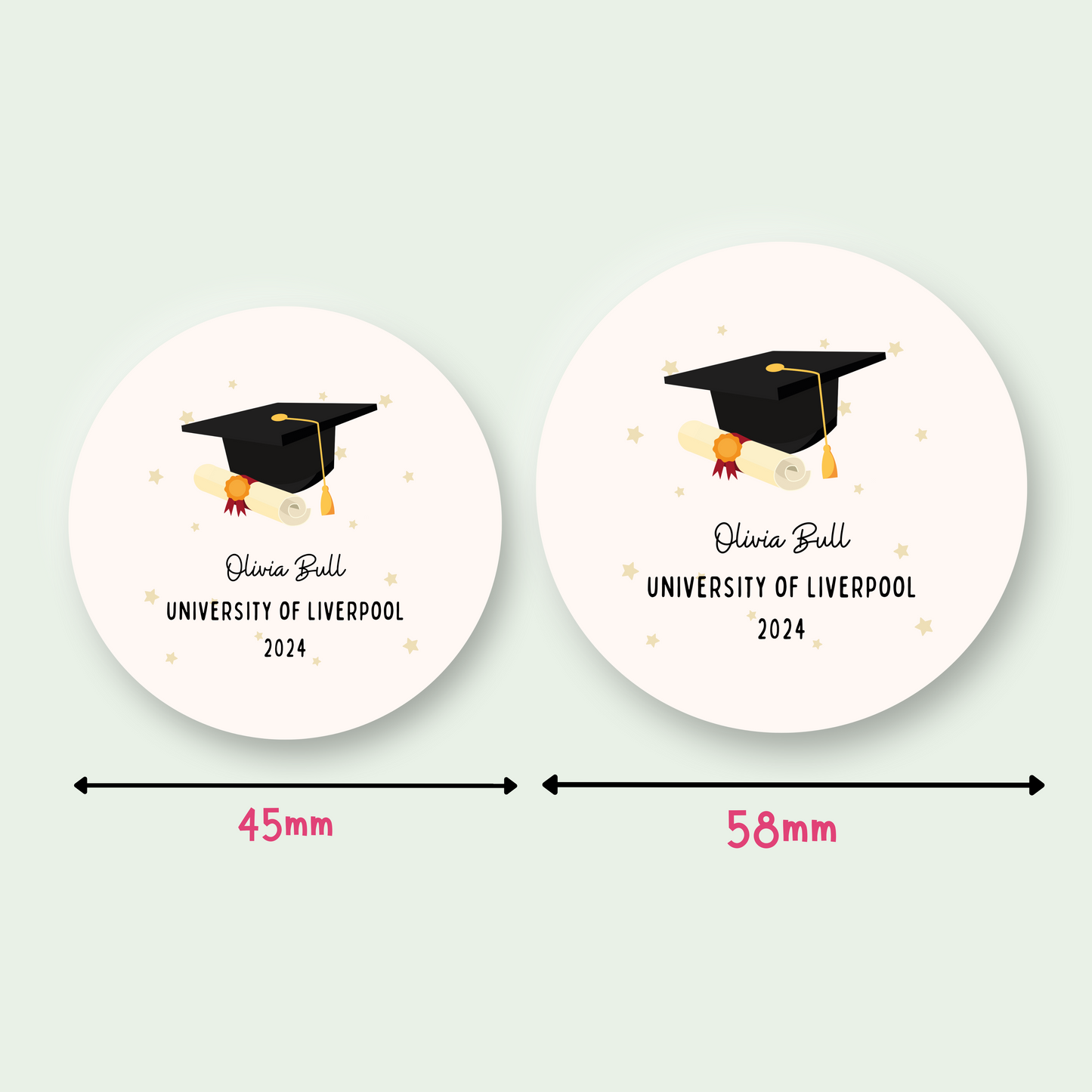 Personalised Graduation Badge