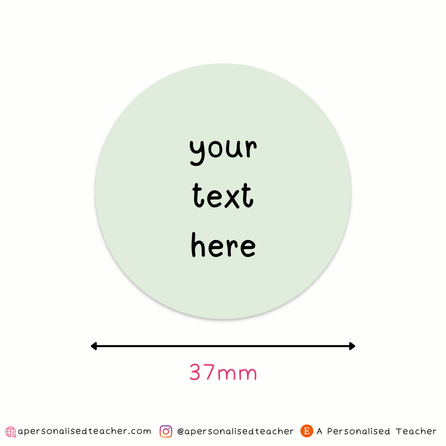 Personalised Custom Wording Stickers