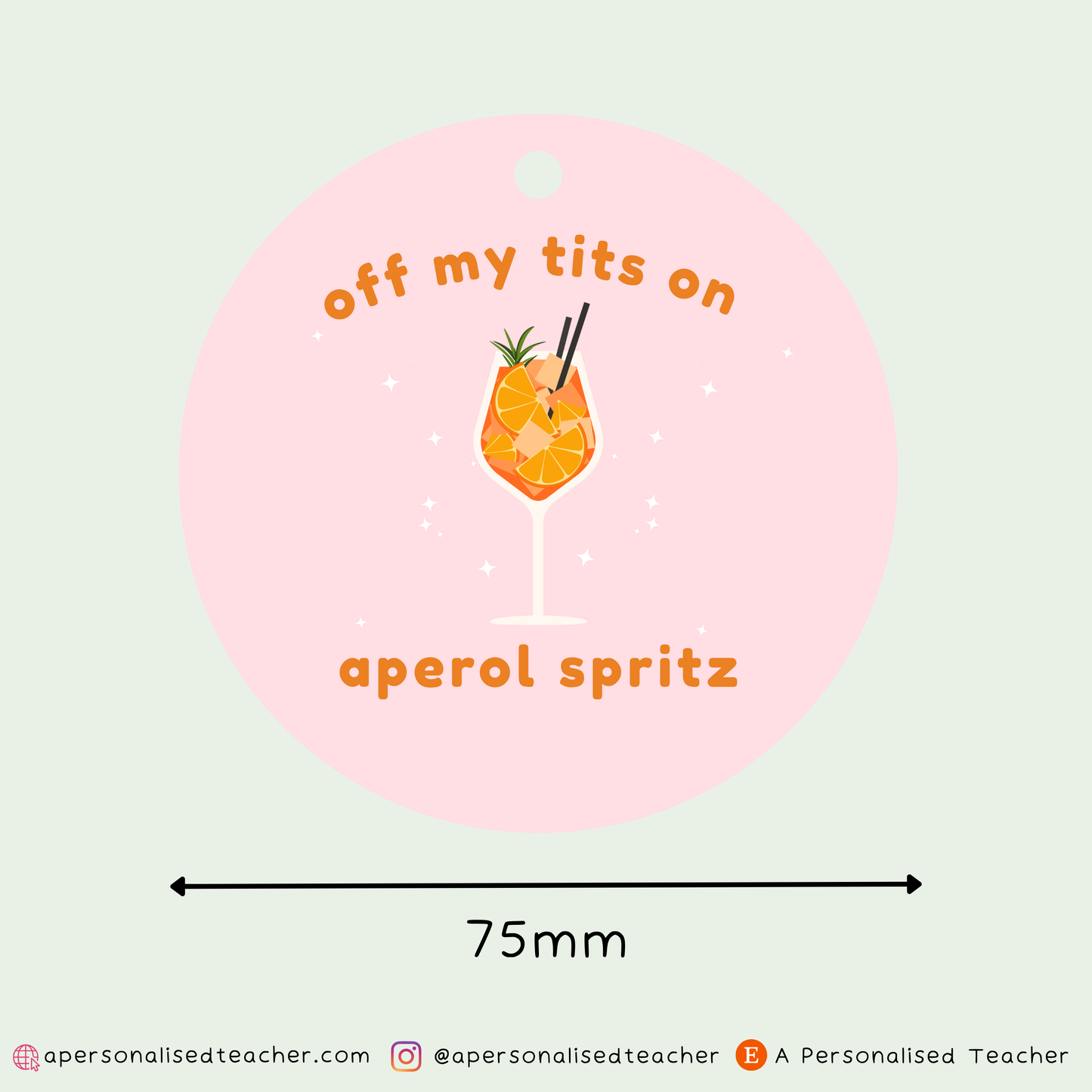 Off My Tits on Aperol Spritz Christmas Decoration