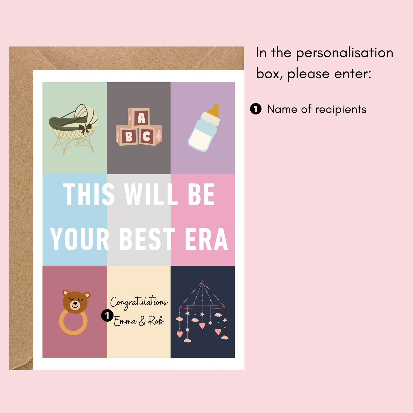 Personalised Taylor Swift Inspired This Will Be Your Best Era New Parents Card