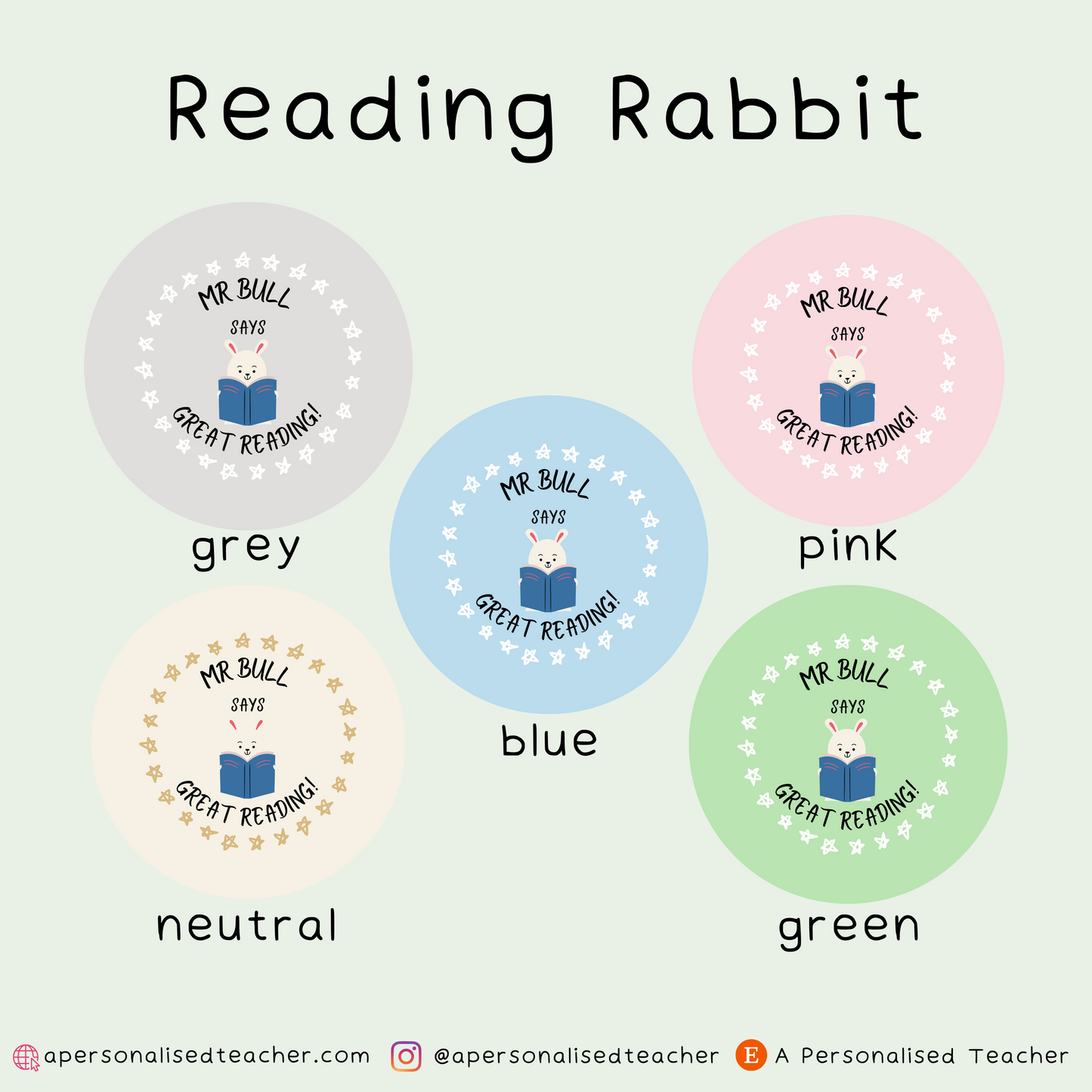 Personalised Reading Stickers