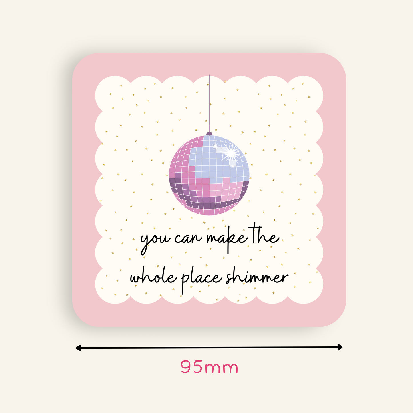 Taylor Swift Inspired Whole Place Shimmer Coaster