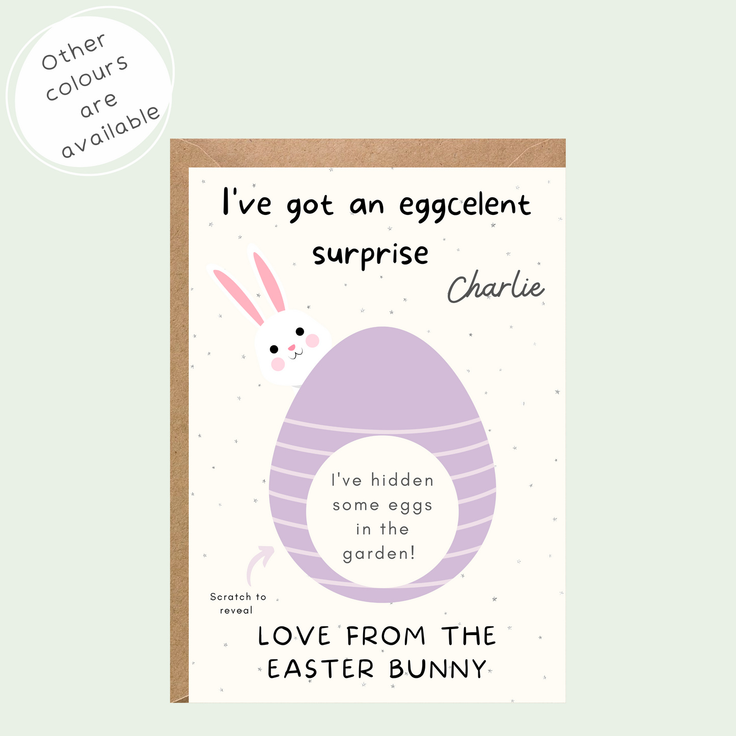Personalised Scratch To Reveal Surprise Easter Gift Voucher