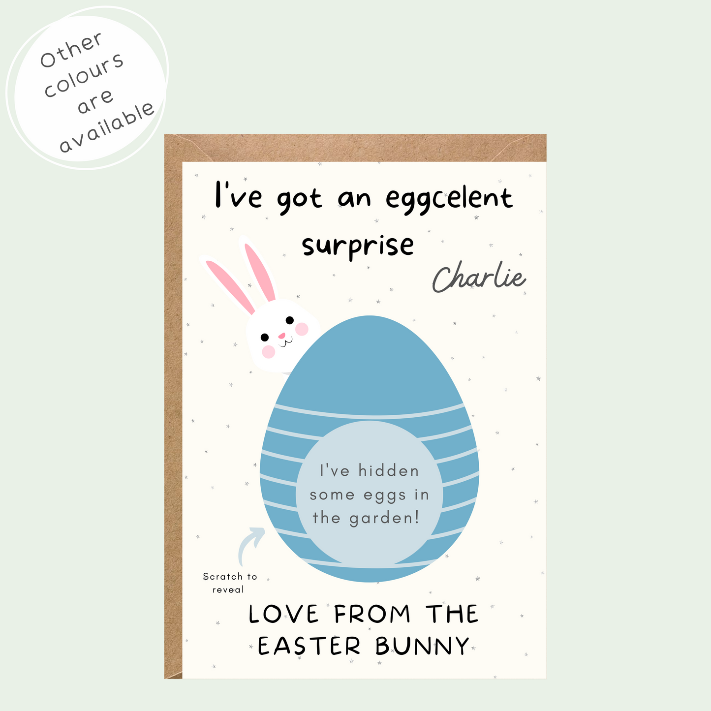 Personalised Scratch To Reveal Surprise Easter Gift Voucher
