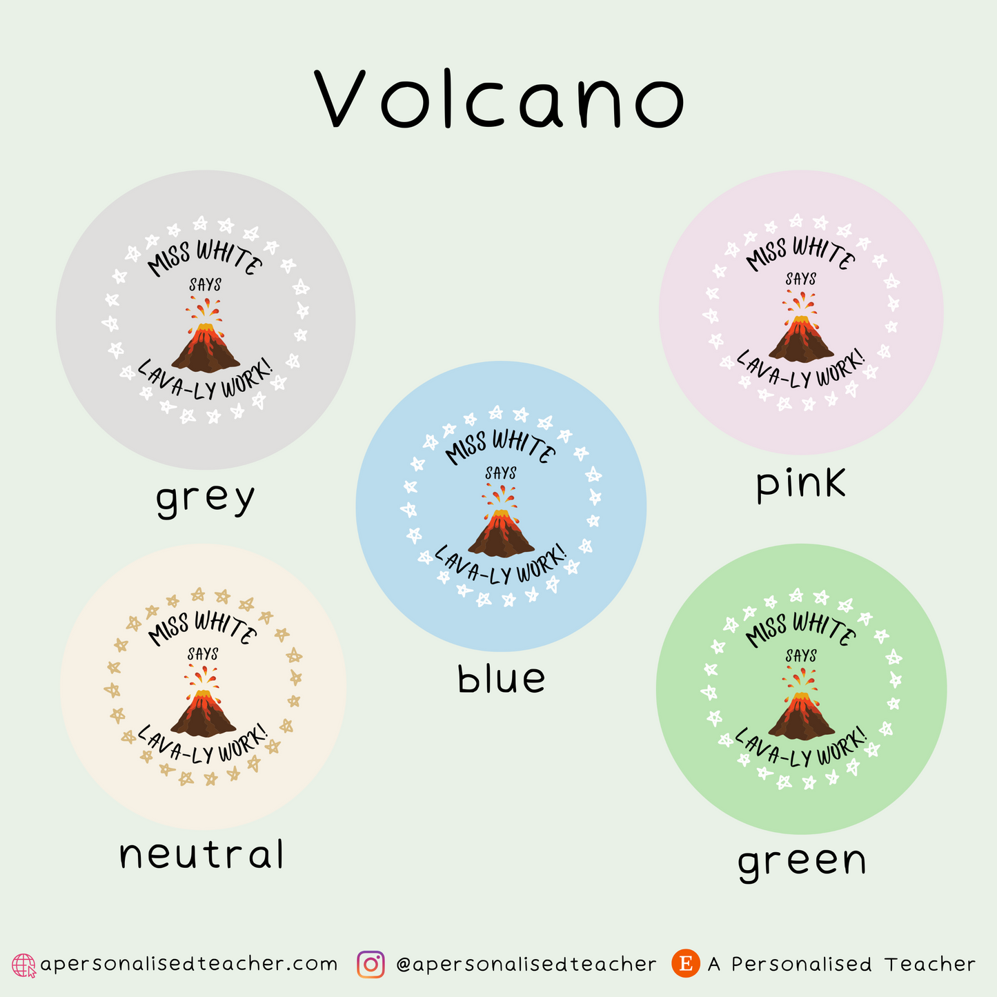 Personalised Geography Teacher Stickers