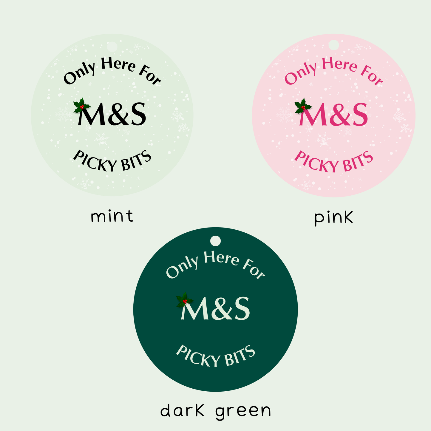 Only Here For M&S Picky Bits Christmas Decoration