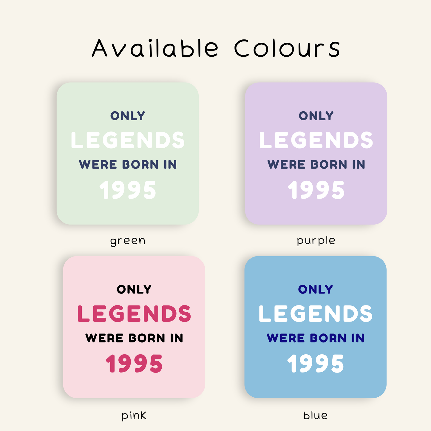 Personalised Only Legends Were Born In Coaster