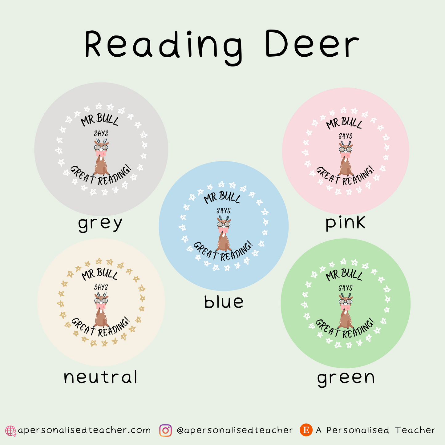 Personalised Reading Stickers