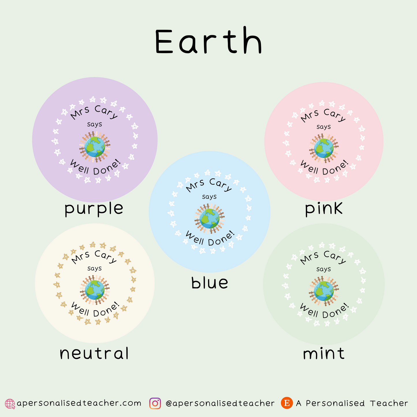 Personalised Sociology Teacher Stickers