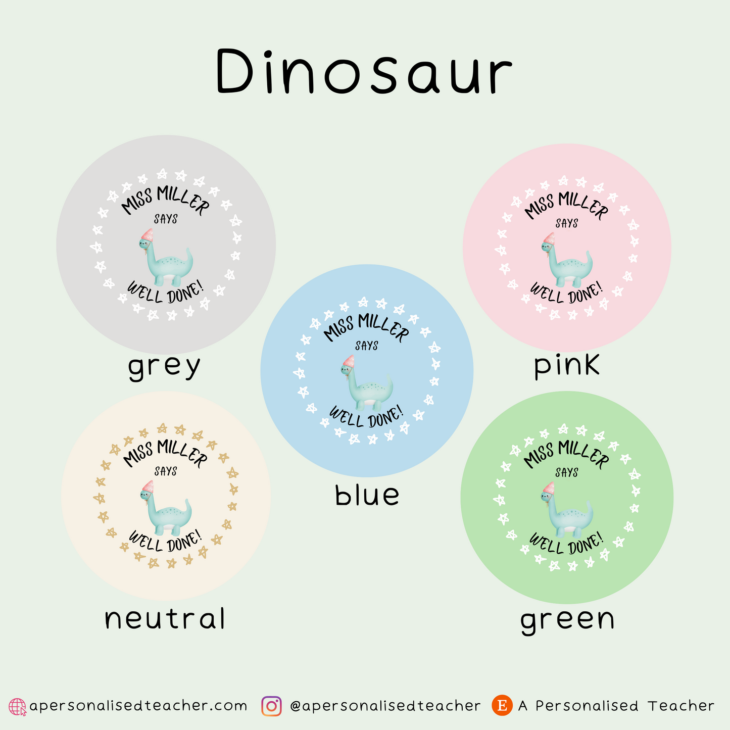 Personalised Teacher Stickers