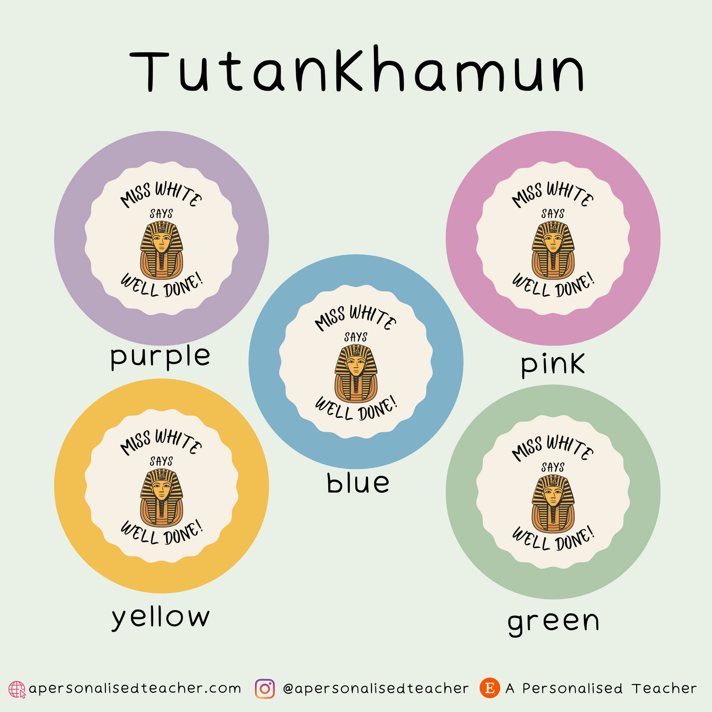 Personalised History Teacher Stickers