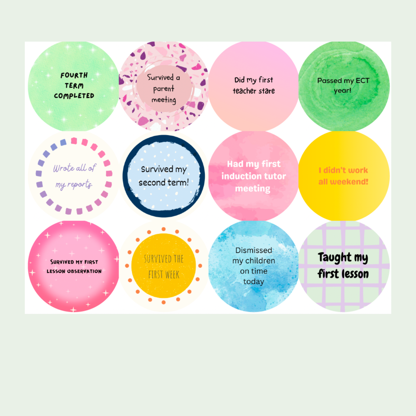Funny ECT Teacher Stickers