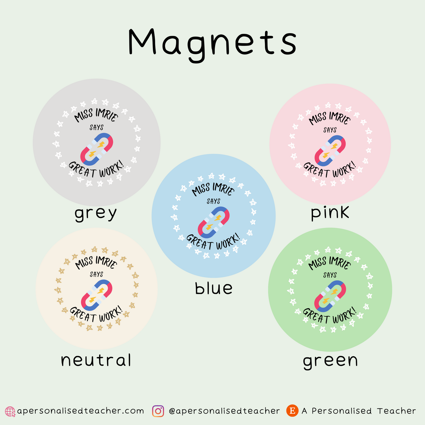 Personalised Physics Teacher Stickers