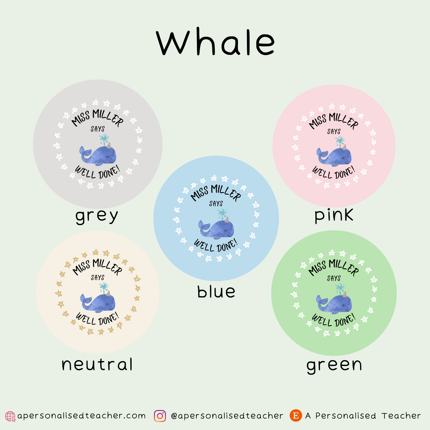 Personalised Teacher Stickers