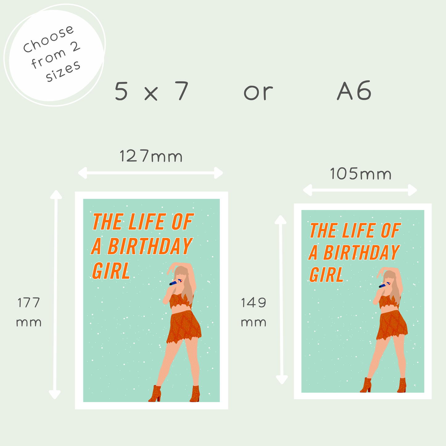 The Life of a Birthday Girl Card