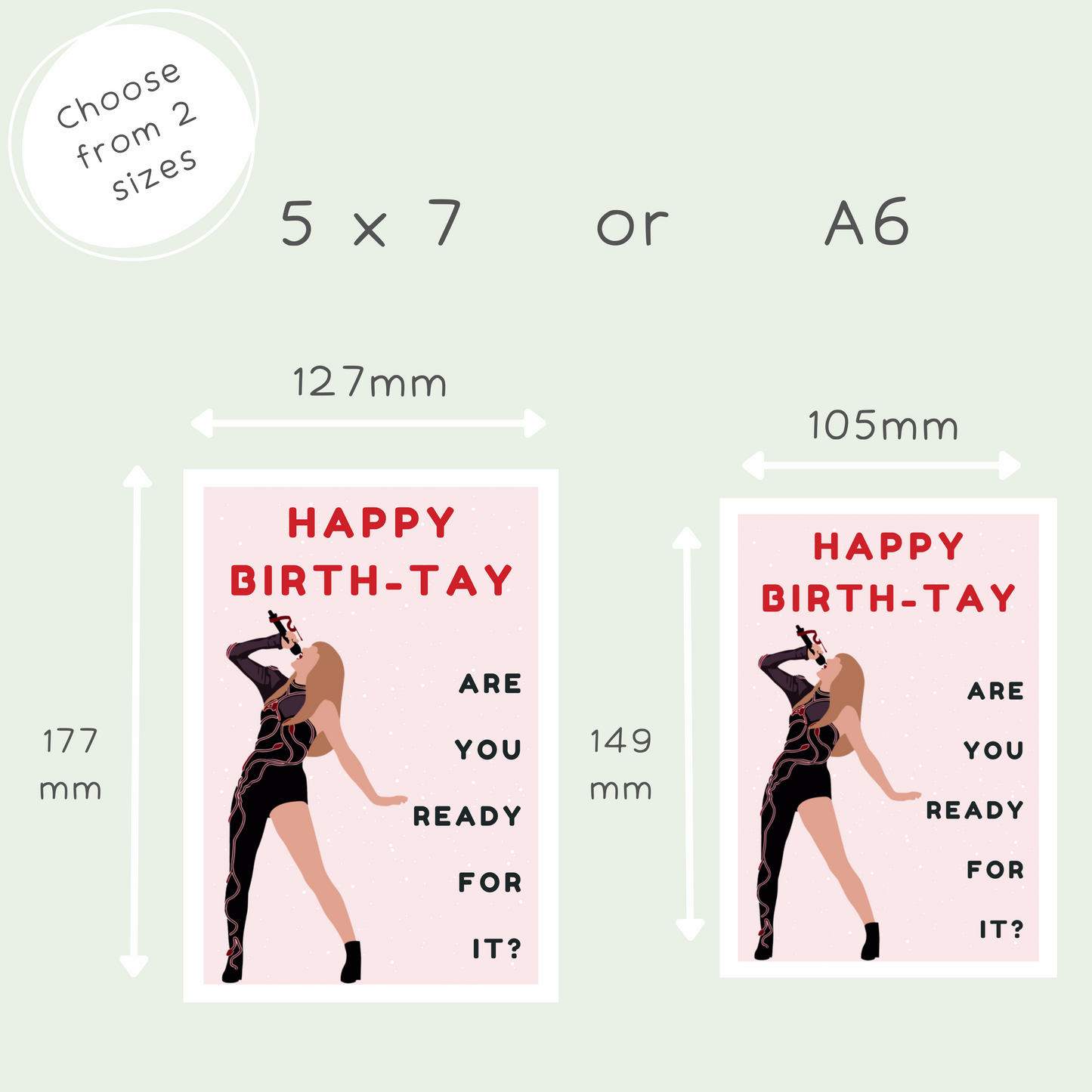 Taylor Swift Inspired, Ready for It Happy Birth-Tay Card