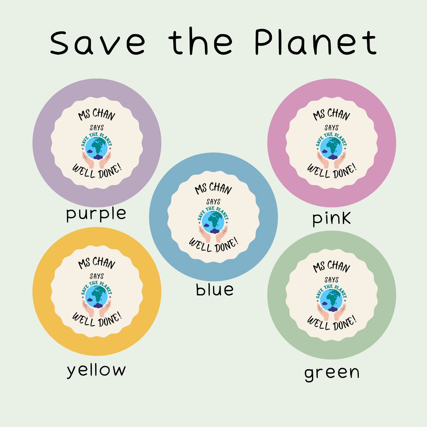 Personalised Geography Teacher Stickers