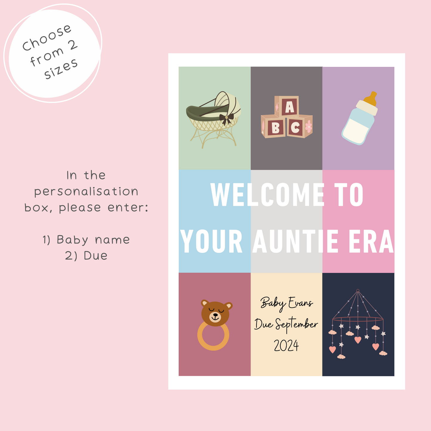 Taylor Swift Inspired Welcome to Your Auntie Era Card
