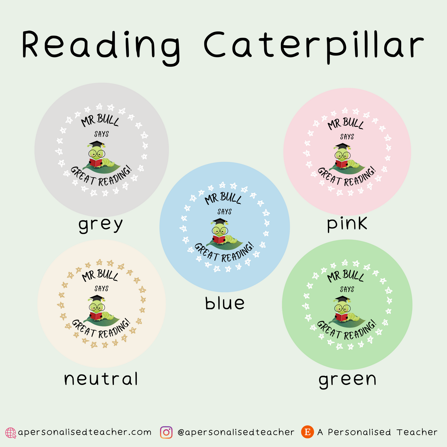 Personalised Reading Stickers