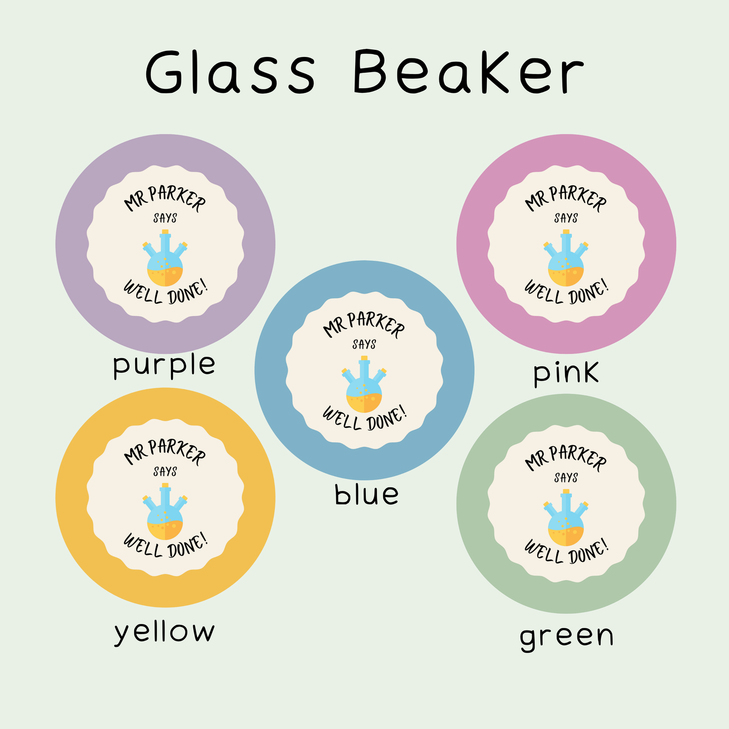 Personalised Chemistry Teacher Stickers