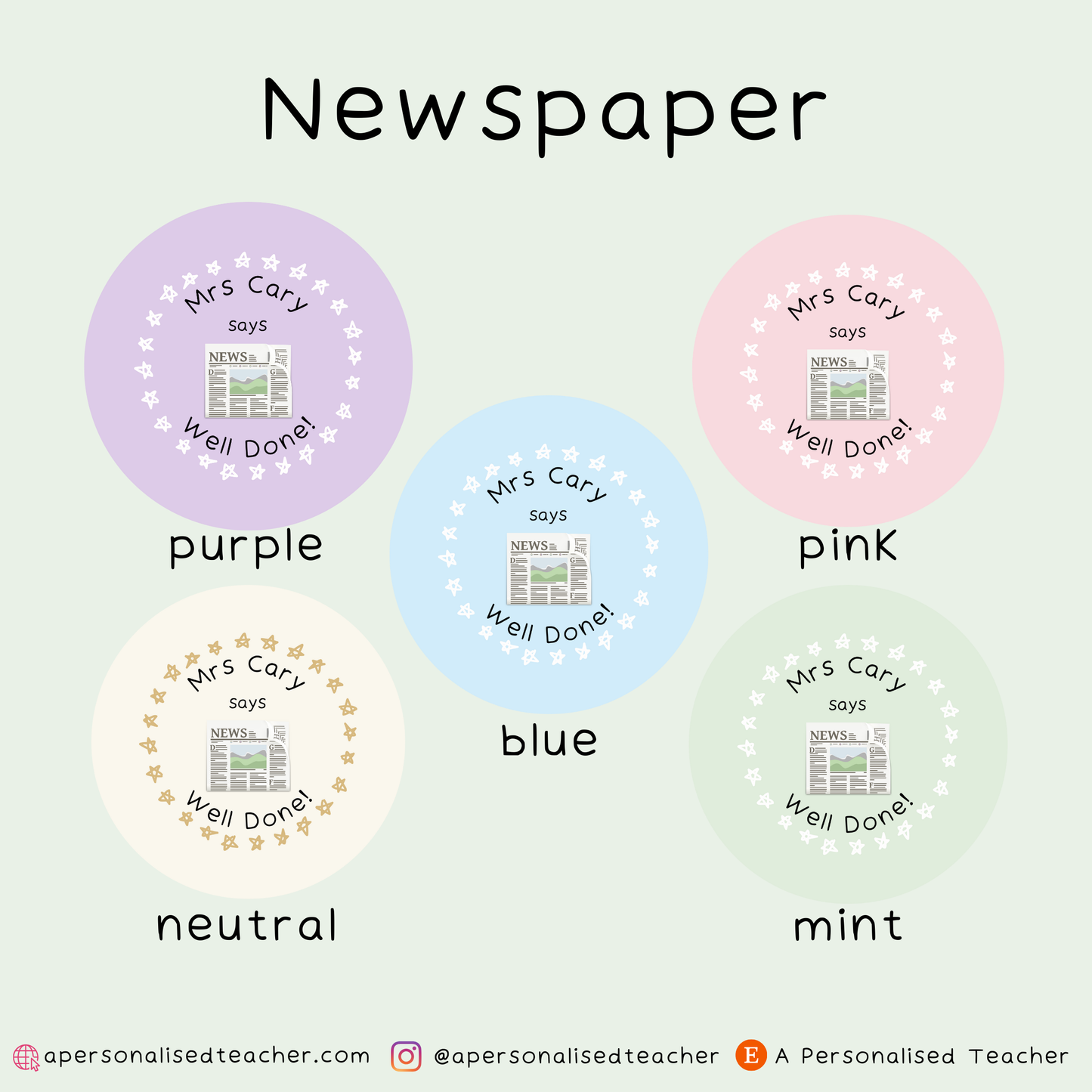 Personalised Sociology Teacher Stickers