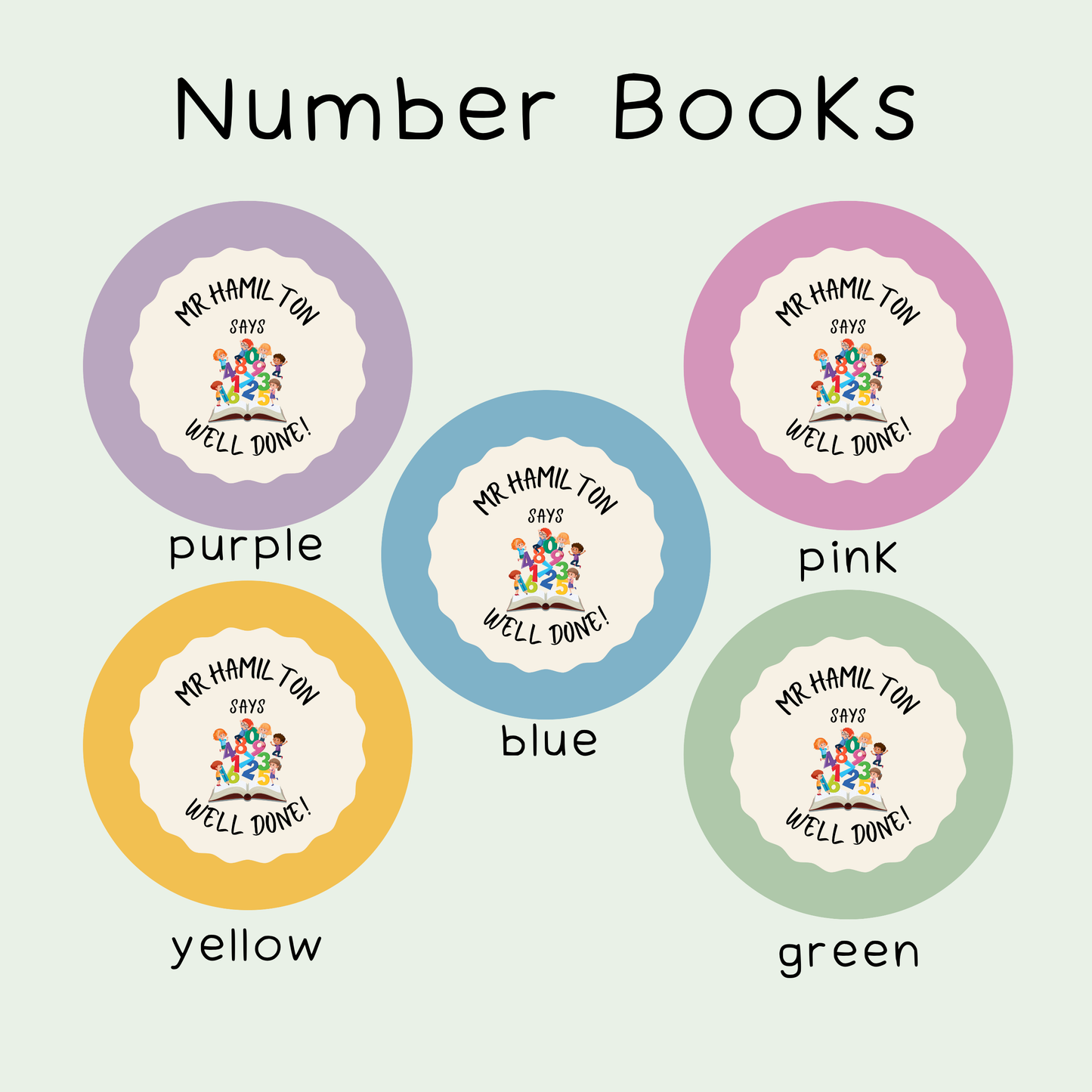 Personalised Maths Teacher Stickers