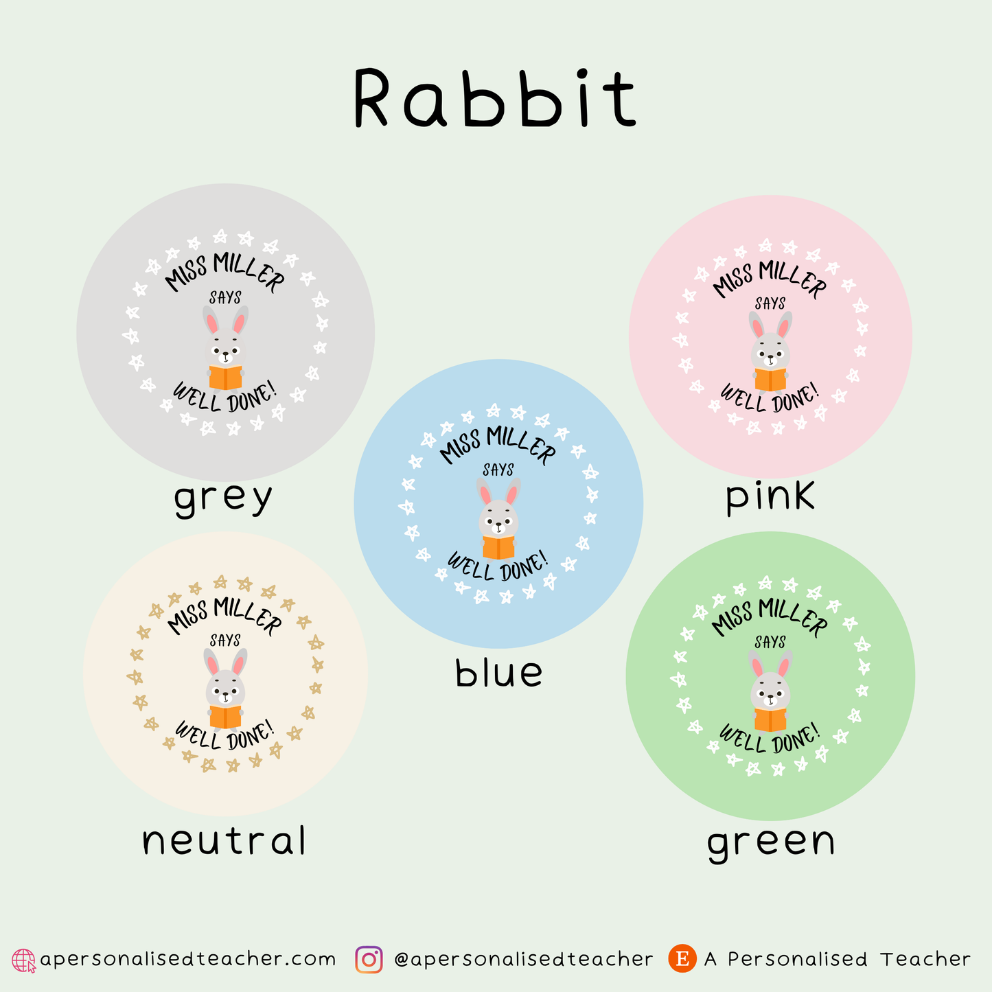 Personalised Teacher Stickers