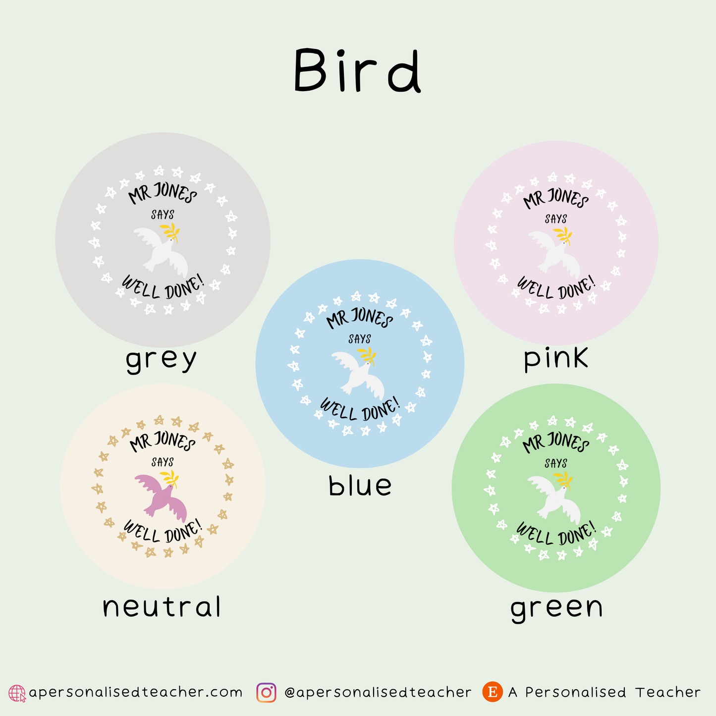 Personalised RE Teacher Stickers