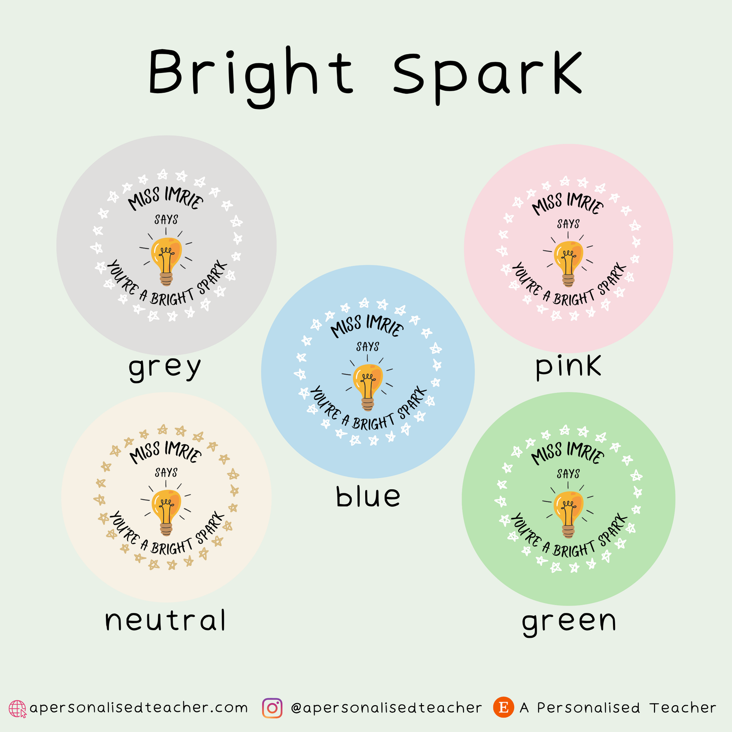 Personalised Physics Teacher Stickers