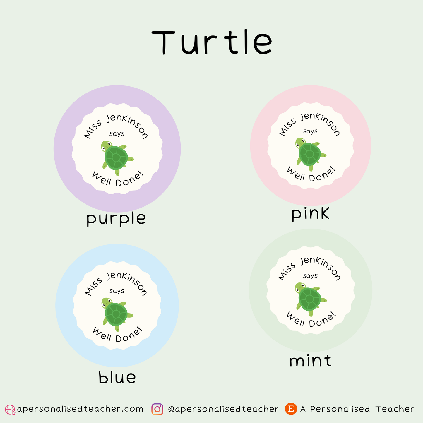Personalised Teacher Stickers