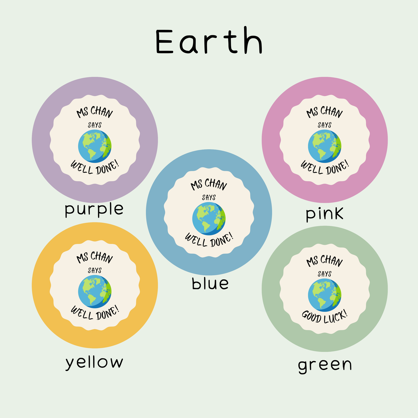 Personalised Geography Teacher Stickers