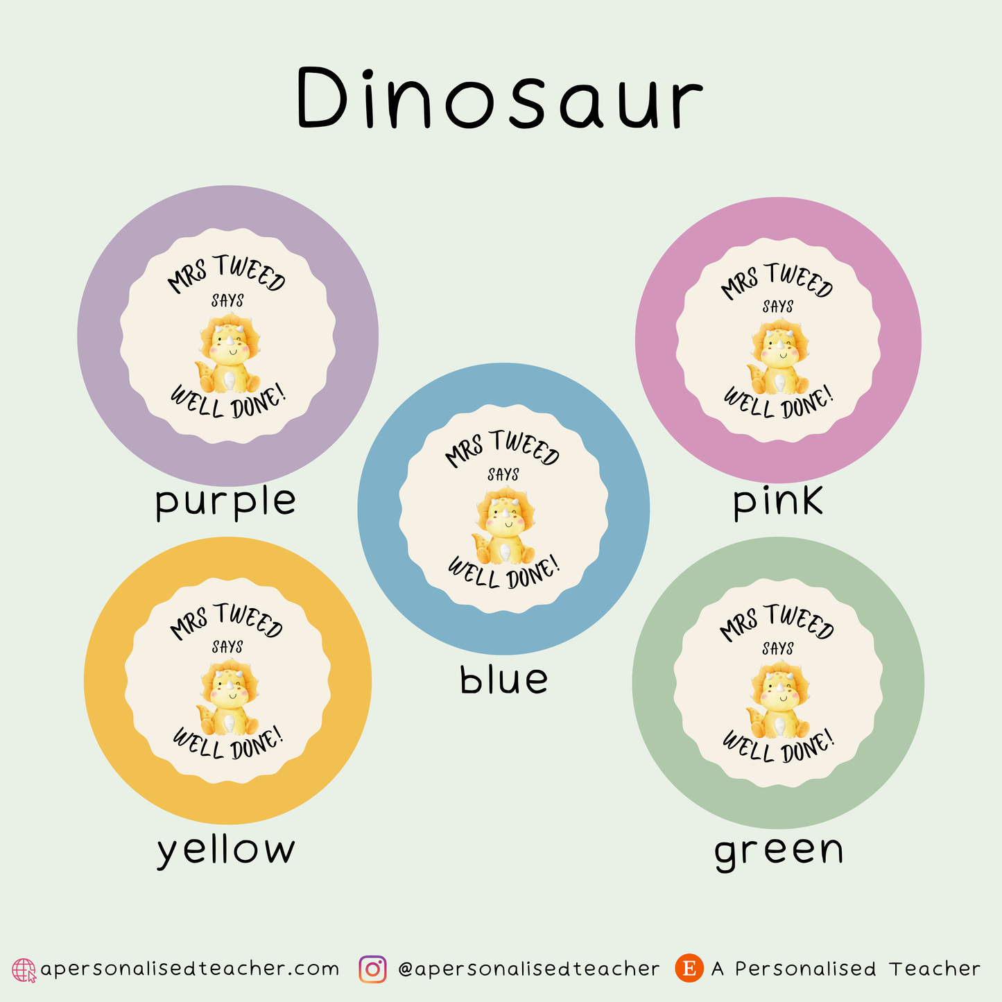 Personalised Teacher Stickers