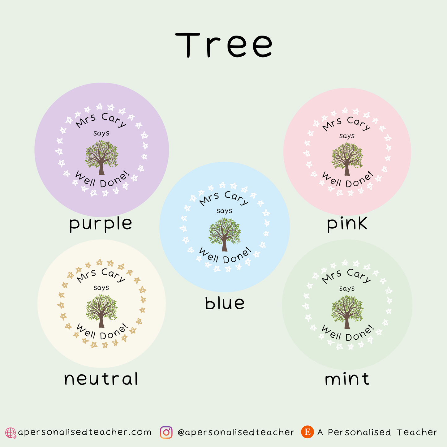 Personalised Sociology Teacher Stickers