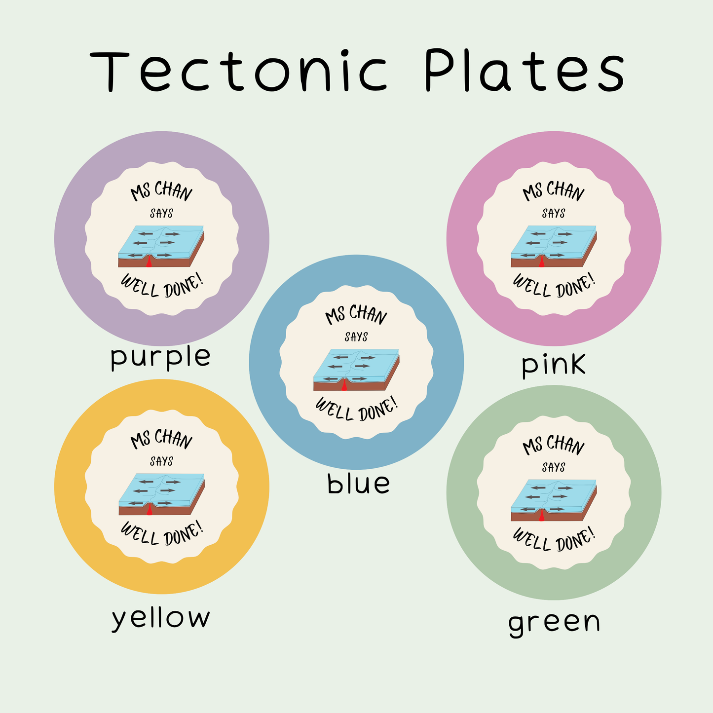 Personalised Geography Teacher Stickers