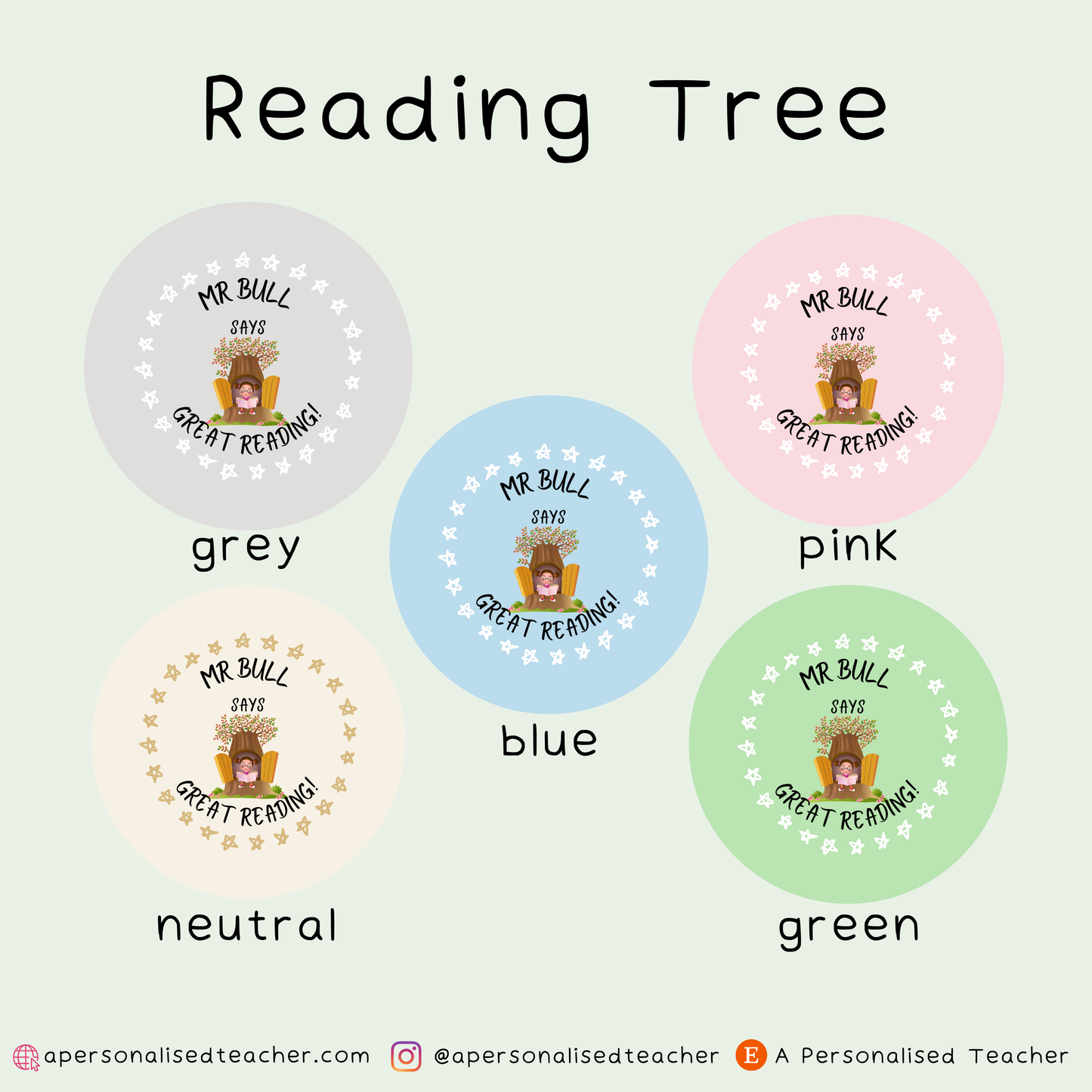 Personalised Reading Stickers